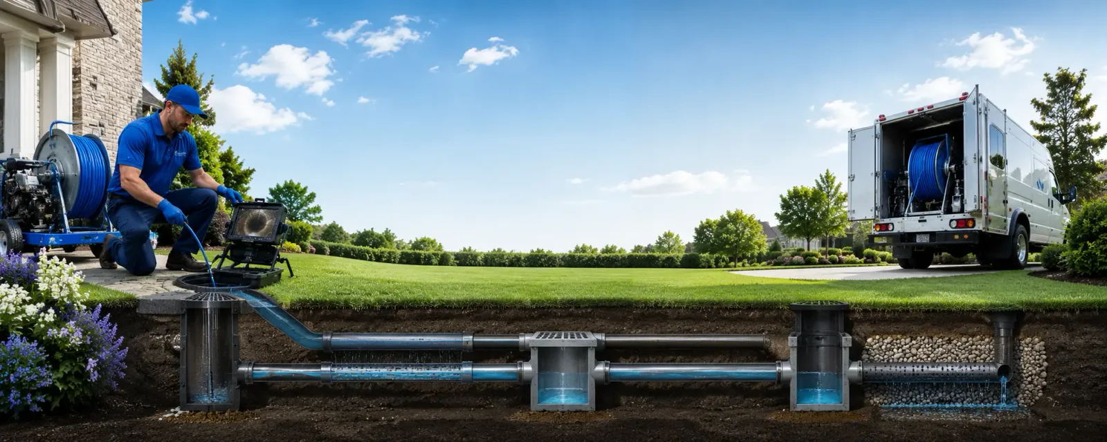Outdoor drain cleaning information for Scarbro, WV